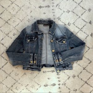 Crop Jean Distressed Jacket | DKNY